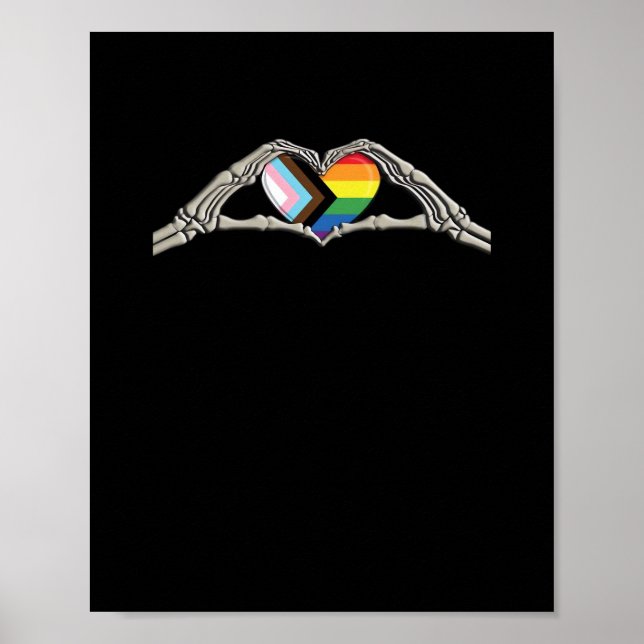 Förlopp för Pridet Bone Händer Heart Poster (Framsidan)