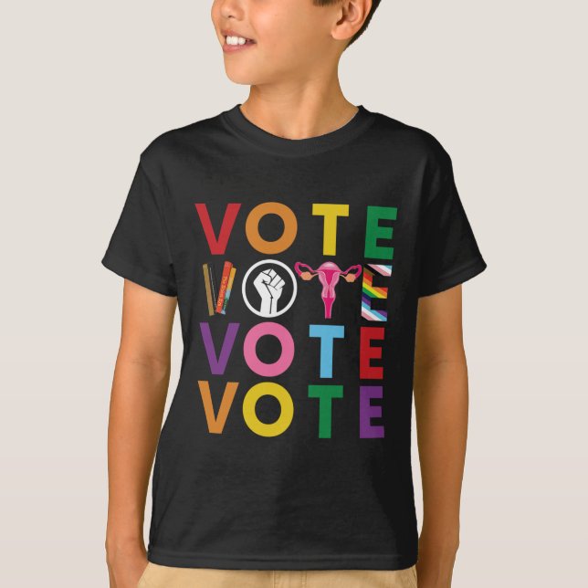 Förloppsindikator för röstjämlikhet1 t shirt (Framsida)