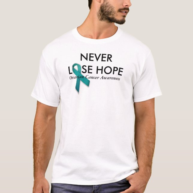 Förlora aldrig hoppet om medvetandegörande om äggs t shirt (Framsida)