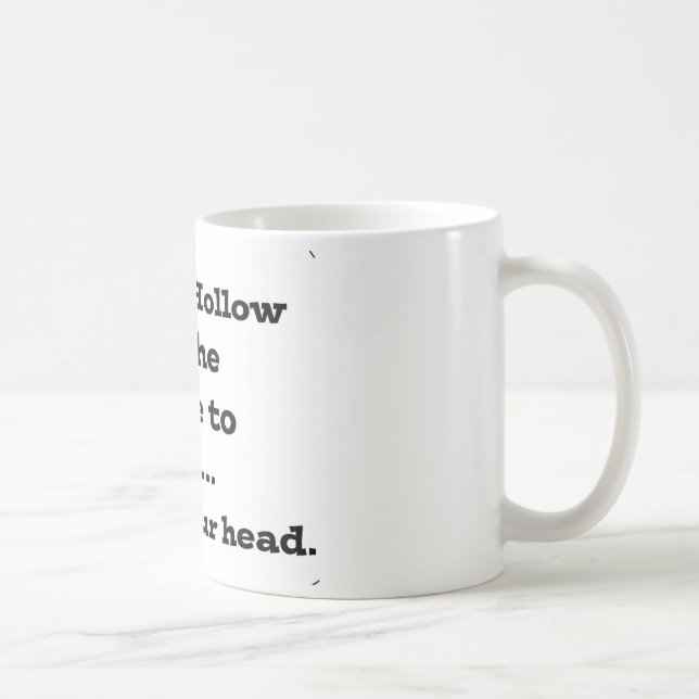 Förlora ditt huvud i sömnig fördjupning kaffemugg (Höger)