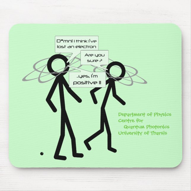 Förlora ett elektronskämt - mousepad musmatta (Framsidan)