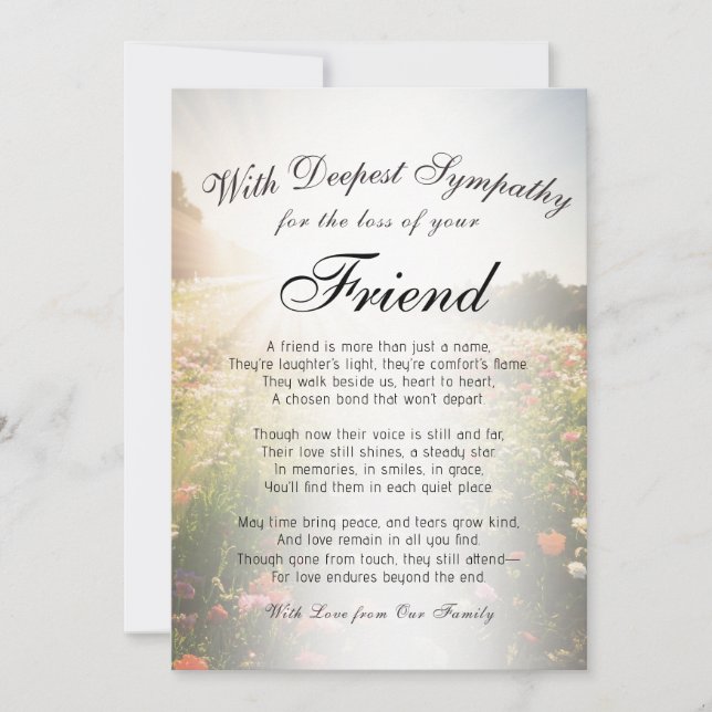 Förlora ett vänligt PM Kort (Framsida)