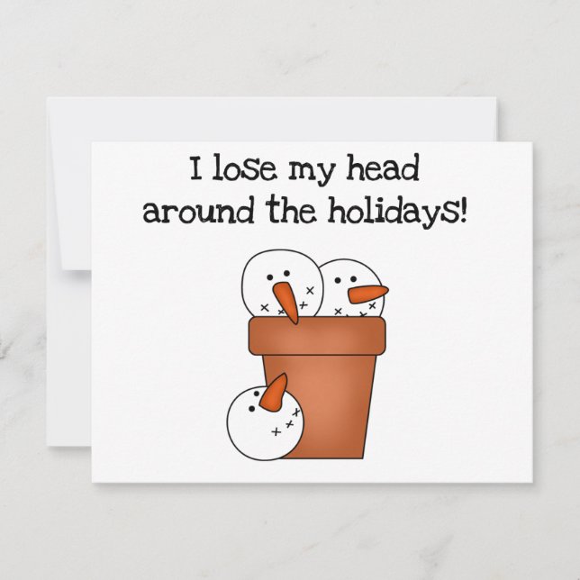 Förlora mina Helgdag och gåvor Julkort (Framsida)