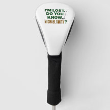 Förlorad golfhumor-citat med namntextdesign