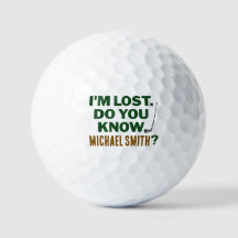 Förlorad golfhumor-citat med namntextdesign