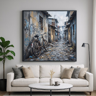 Förlorad - Grov urban målerisk konststil Poster