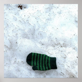 Förlorad Handske i Snö Affisch