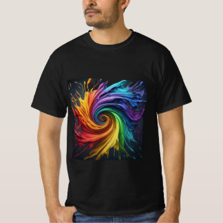 Förlorad i en värld av färg t shirt