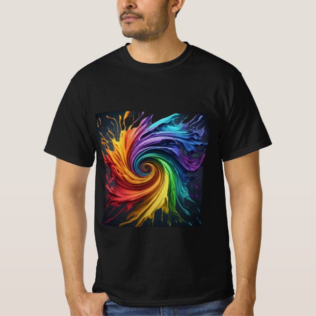 Förlorad i en värld av färg t shirt (Framsida)