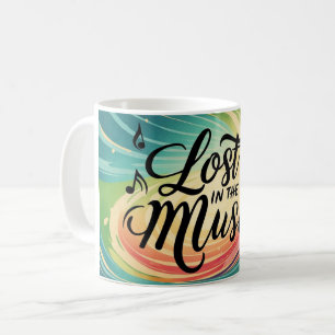 Förlorad i musiken kaffemugg