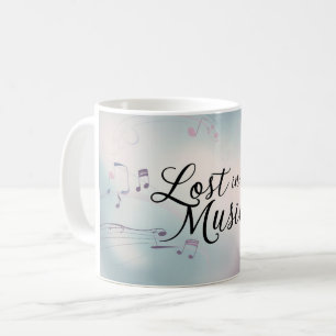 Förlorad i musiken kaffemugg