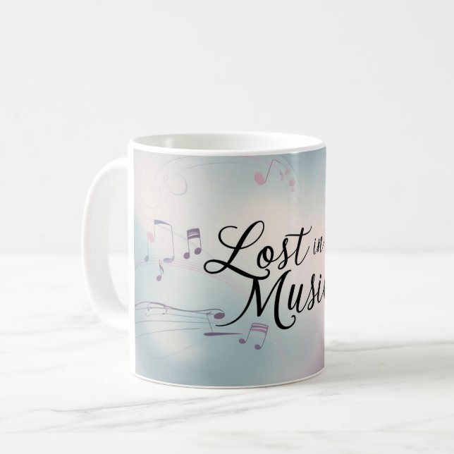 Förlorad i musiken kaffemugg (Framsida vänster)