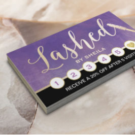 Förlorad makeup Artist Elegant Lila Loyalty Slår Lojalitetskort