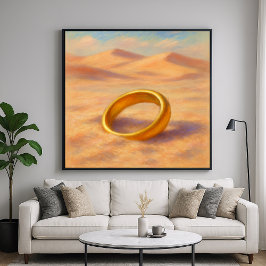 Förlorad ring - konst i pastellmålningstil poster