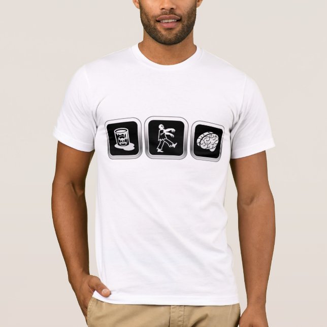Förlorada Zombiehjärnor för gift Tee (Framsida)