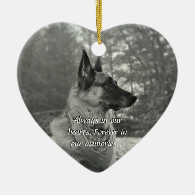 Förlorade den älsklings- prydnaden julgransprydnad keramik (Framsidan)