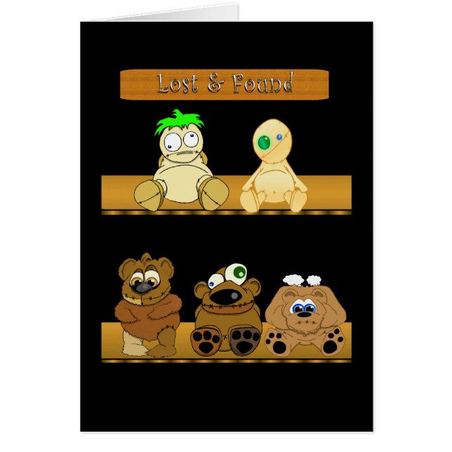 Förlorade & funnen kärlek hälsningskort (Framsidan)