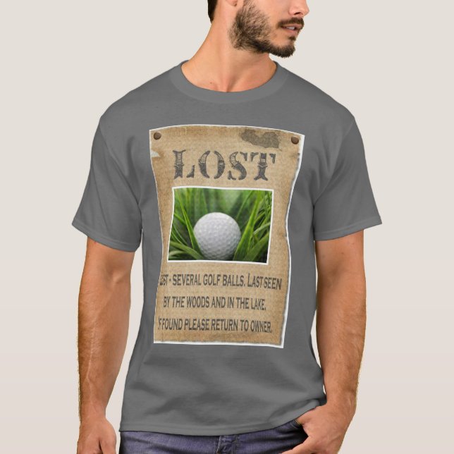 FÖRLORADE - golfbollen T Shirt (Framsida)