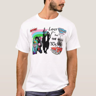 Förlorade i den Retro kalla designen för 50-tal T Shirt