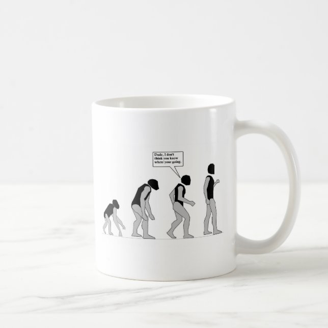 Förlorade i evolution kaffemugg (Höger)