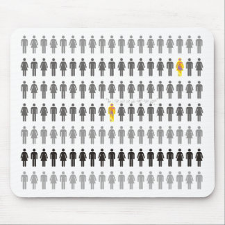 Förlorade i folkmassan Mousepad Musmatta