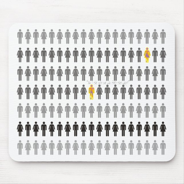 Förlorade i folkmassan Mousepad Musmatta (Framsidan)