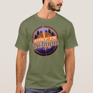 Förlorade i Michigan logotypskjorta Tee Shirt