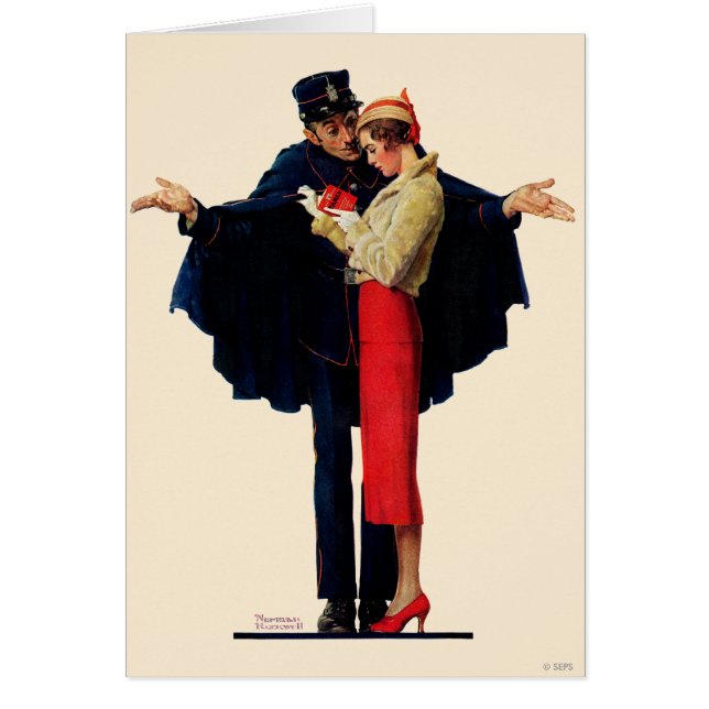 Förlorade i Paris Hälsningskort (Framsidan)