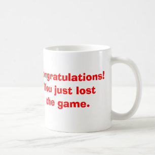 Förlorade leken kaffemugg