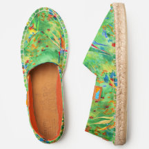 Förlorade sommarblommigtar i grönt