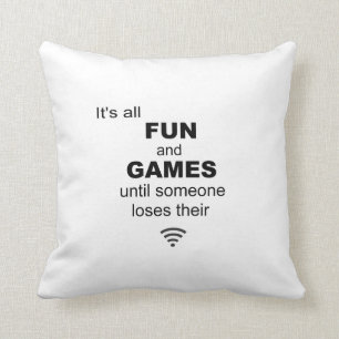 Förlorande WiFi internet kudder - vit Kudde