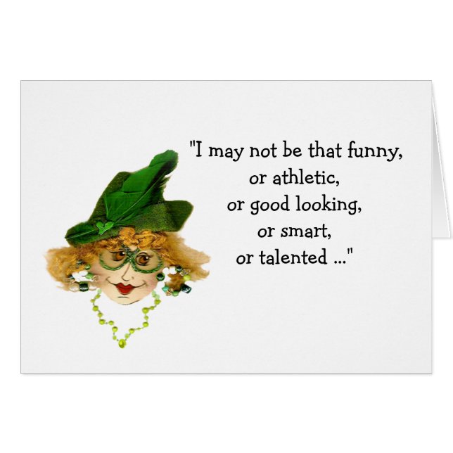 Förlorar mitt sinne Whimsical Dam Hälsningskort (Framsidan Horizontal)