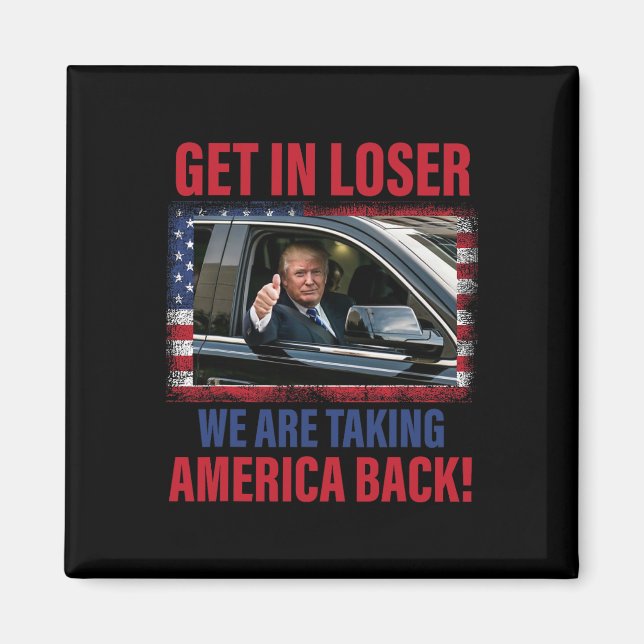 Förlorar vi Amerika-trumpusen Magnet (Framsidan)