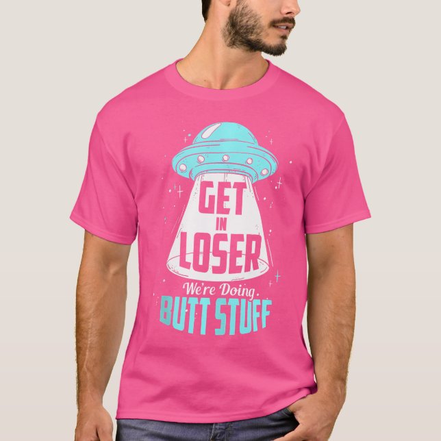 Förlorare vi gör nu men Saker Alien Ufo Camp T Shirt (Framsida)