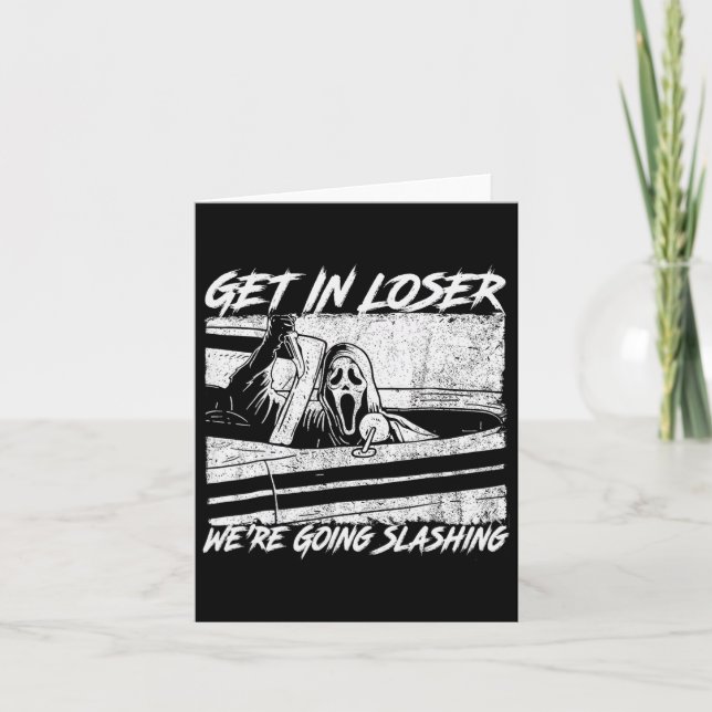 Förlorare vi ska slakta skräcken Halloween Kort (Framsida)