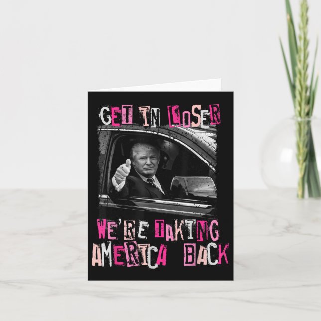 Förlorare vi tar Amerika tillbaka-trump 2 Kort (Framsida)