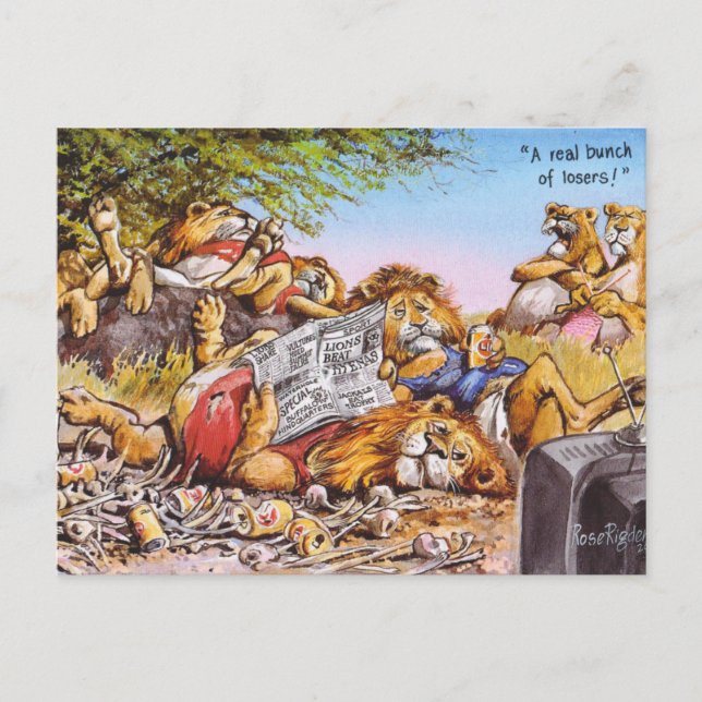 Förlorare! Vykort (Framsida)