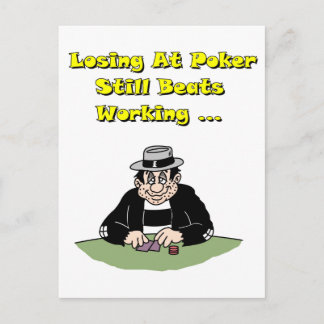 Förloras vid Poker Vykort