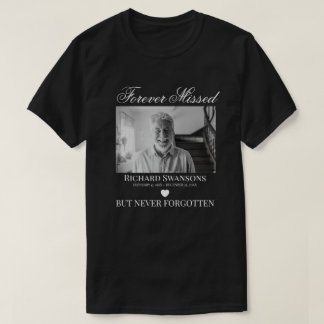 Förlorat, men aldrig glömt fotominnesmärke t shirt