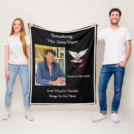 Förlorat, missat och färdigt minnesmärke fleecefilt