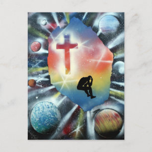 Forlorn Figur Colorful Universe Kor Vykort