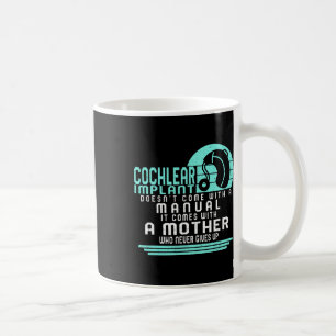 Förlorningsmedvetenhet Mor Cochlear Implant Asl-ut Kaffemugg