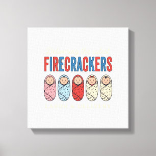 Förlossning Firecrackers Söt Barnsköterska Desi Canvastryck