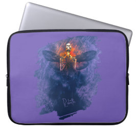 Förlossning. Skeleton med vingar stigning upp Laptop Fodral