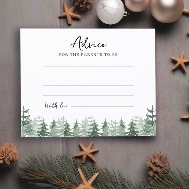 Förlossningsfest Vattenfärg Tallträd Råd till Förä (Skapare uppladdad)