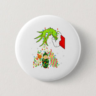 Förlossningssjuksköterska God Jul Xmas Ljus Knapp