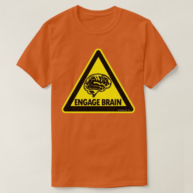 Förlovad Brain T Shirt (Design framsida)