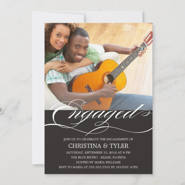 FÖRLOVAD! | FÖRLOVNINGSFEST INBJUDNINGAR (Framsida)