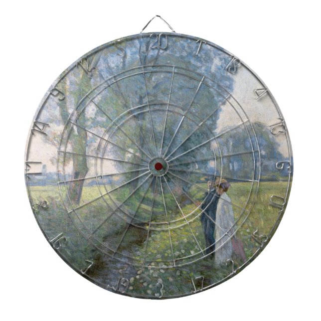 Förlovade par (bröllop och äktenskap) (förlovning) darttavla (Framsidan)