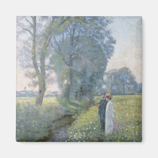 Förlovade par (bröllop och äktenskap) (förlovning) magnet (Framsidan)